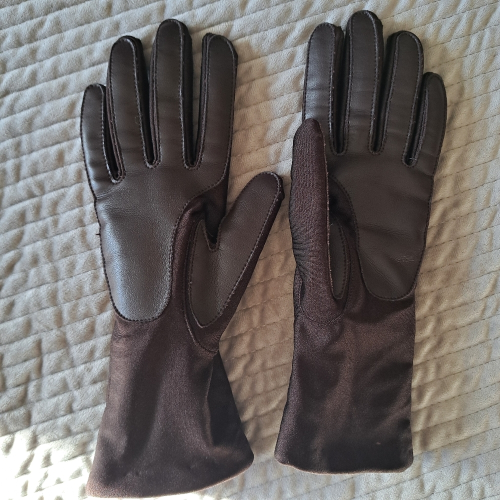 Thinsulate Vintage Style Chic Brown Winter Gloves Size OS